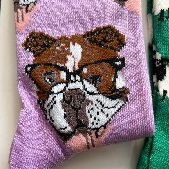 Exquisite Foozys Novelty Socks - Featuring Monkey, Owl, Turtle, Fox, Dog - Picture 6 of 11